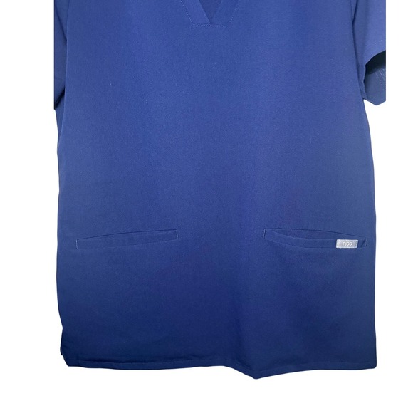 FIGS Casma Navy Blue Womens Large Three-Pocket Scrub Top - Picture 4 of 7